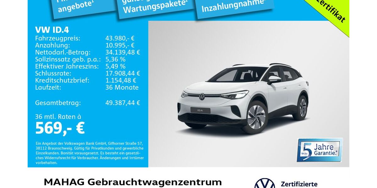 VW ID.4 6.585 km 43.980 &euro; München 80935