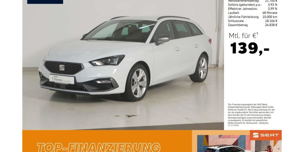 Seat Leon 24.512 km 26.480 &euro; Amberg 92224