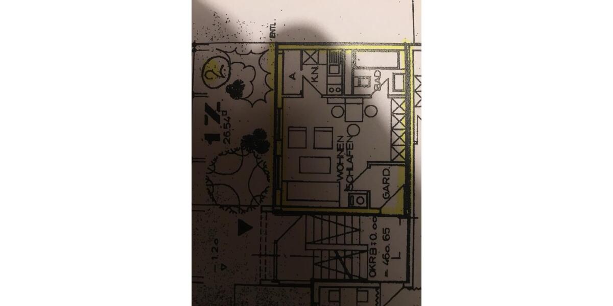 Erdgeschoßwohnung Bopfingen - 1 Zimmer, 26 m&sup2;, 580&euro; | Angebot:26545770