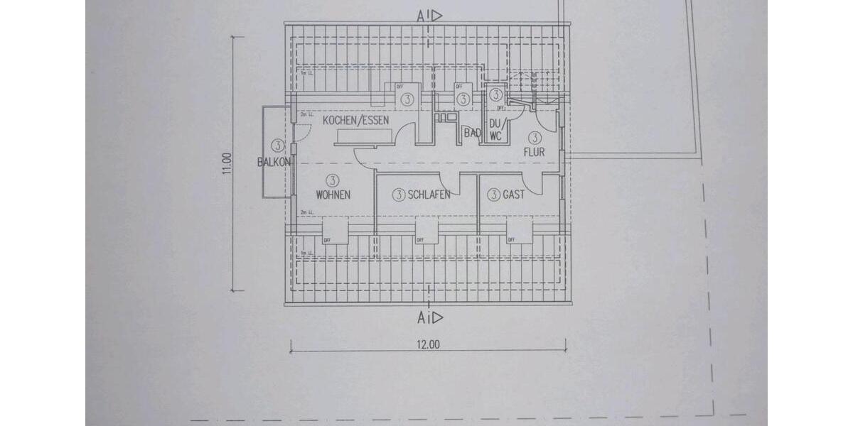 Dachgeschoßwohnung Backnang - 3 Zimmer, 68 m&sup2;, 259.000&euro; | Angebot:26032036