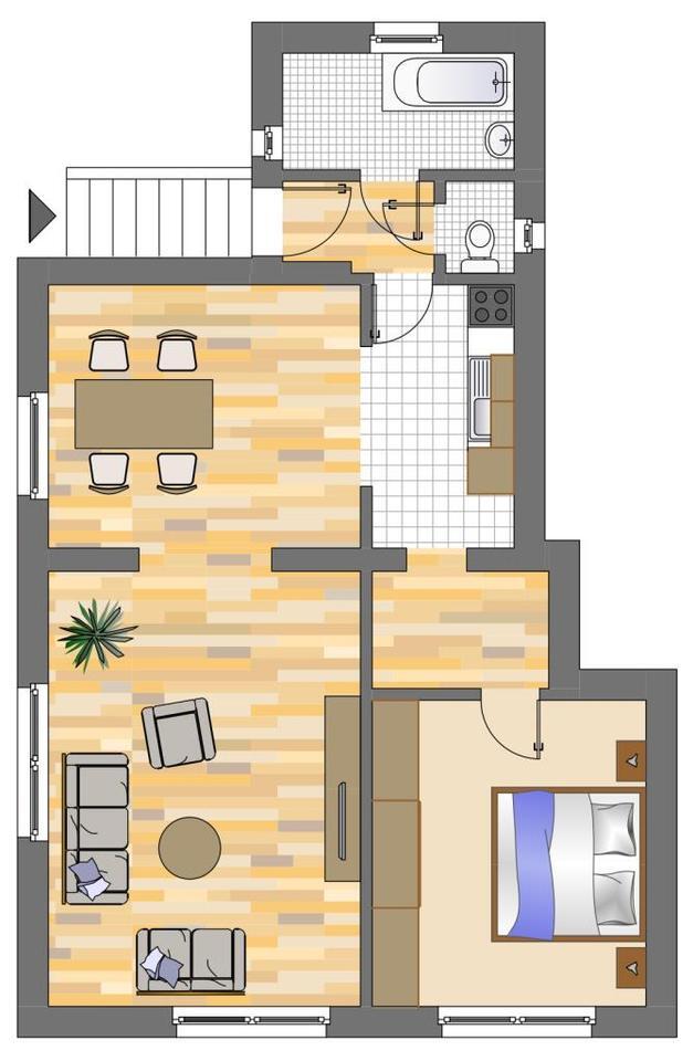 Helle 3-Zimmerwohnung in der Dortmunder Gartenstadt