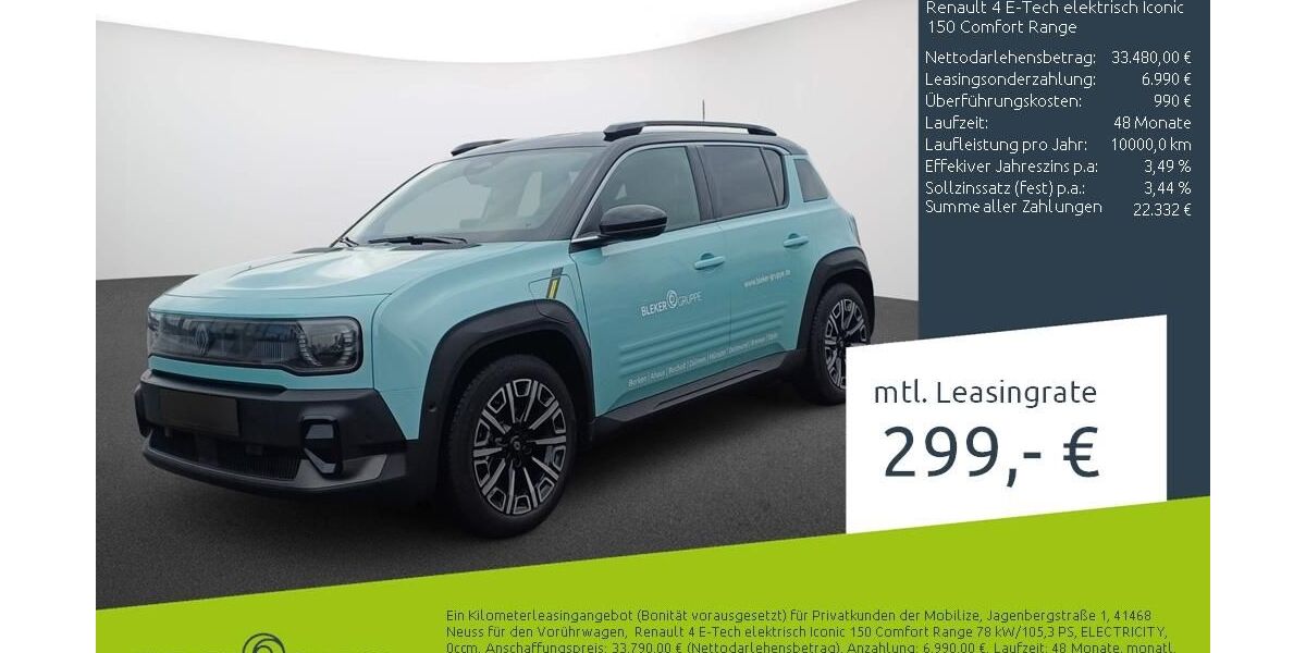 Renault R 4 3.500 km 31.950 &euro; Münster - Amelsbüren 48163