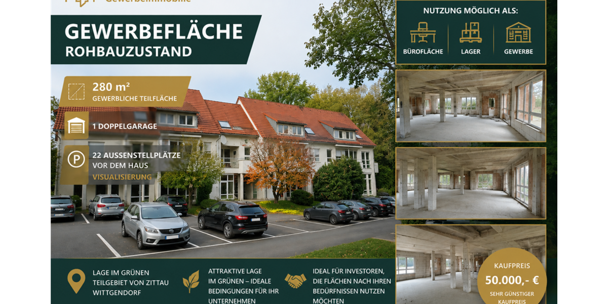 Gewerbeobjekt Zittau - 50.000&euro; | Angebot:27024384