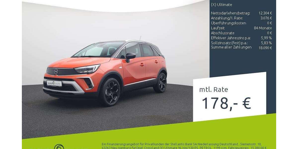 Opel Crossland 33.318 km 15.380 &euro; Bocholt 46395