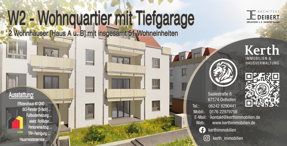 Etagenwohnung Lampertheim - 4 Zimmer, 105 m&sup2;, 1.309&euro; | Angebot:27345700