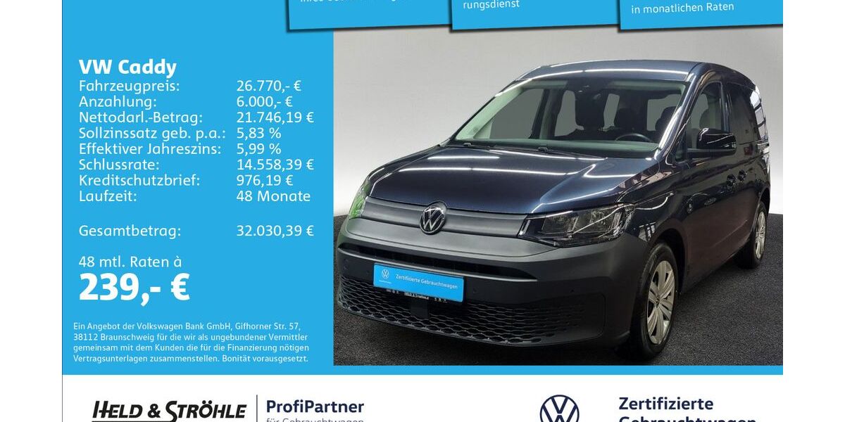 VW Caddy 47.369 km 26.770 &euro; Ulm 89079
