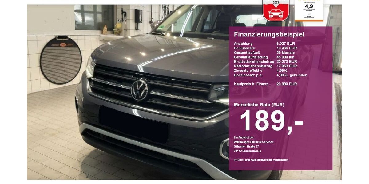 VW T-Cross 27.600 km 23.880 &euro; Albbruck 79774