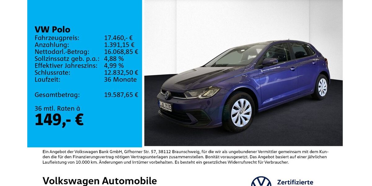 VW Polo 7.500 km 17.460 &euro; Leipzig 04178