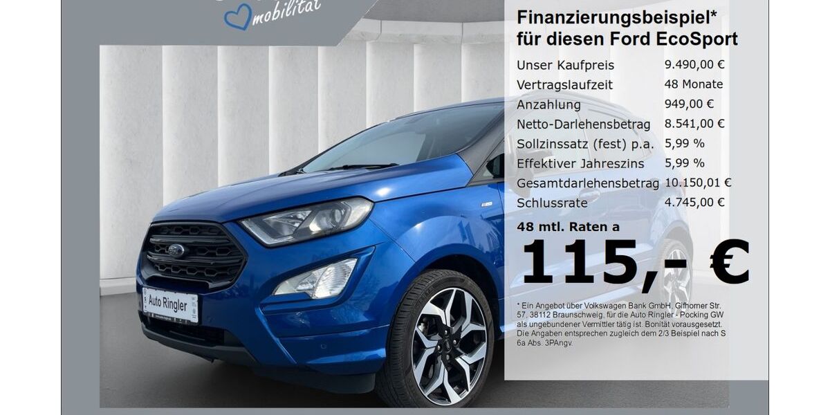 Ford EcoSport 117.342 km 9.480 &euro; Pocking 94060