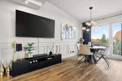 Charmante Maisonette-Wohnung mit zwei Bädern, Balkon und Stellplatz in Stutensee-Büchig 3 zimmer