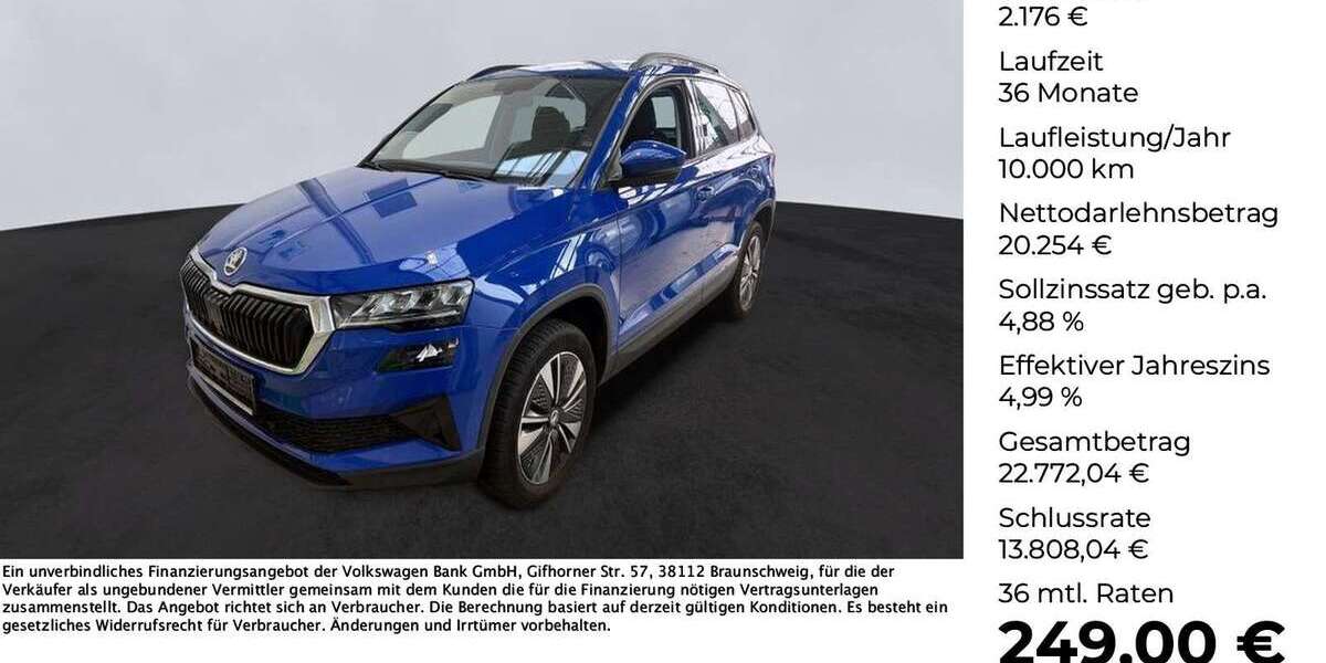 Skoda Karoq 21.695 km 22.430 &euro; Osnabrück 49078