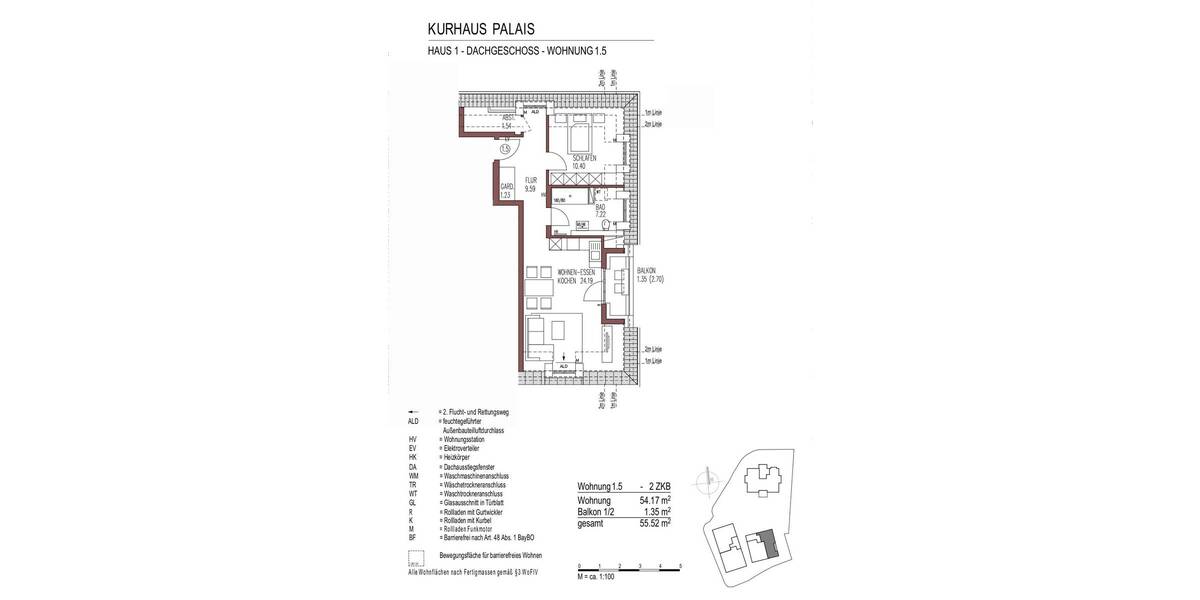 Etagenwohnung Augsburg Göggingen - 2 Zimmer, 55 m&sup2;, 489.900&euro; | Angebot:23986626