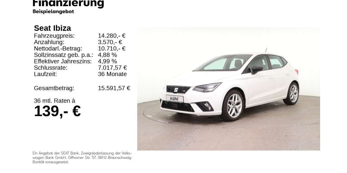 Seat Ibiza 26.250 km 13.980 &euro; Gifhorn 38518