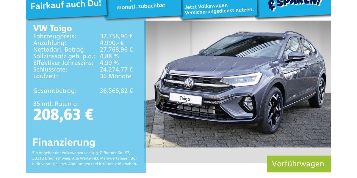 VW Taigo 9.900 km 31.184 &euro; Mannheim 68309