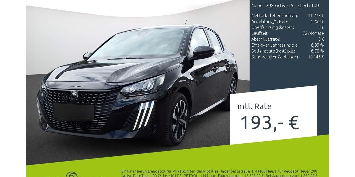 Peugeot 208 21.985 km 15.523 &euro; Stuhr 28816