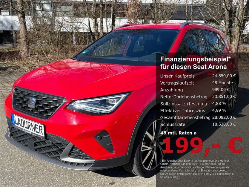 Seat Arona 7.990 km 24.780 € Villingen-Schwenningen 78052