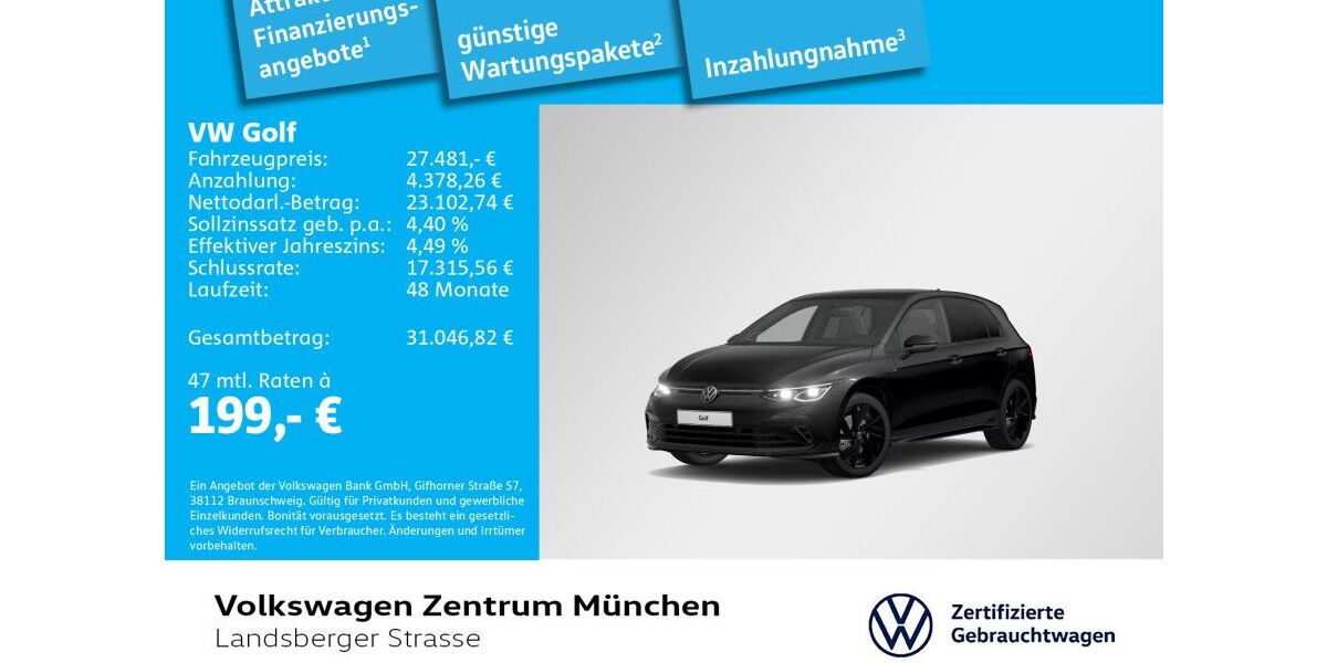 VW Golf 73.327 km 25.494 &euro; München 80687