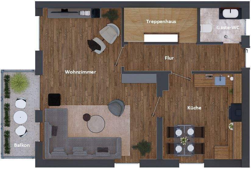 Doppelhaushälfte Landshut Achdorf - 6 Zimmer, 137 m&sup2;, 1.830&euro; | Angebot:25107172