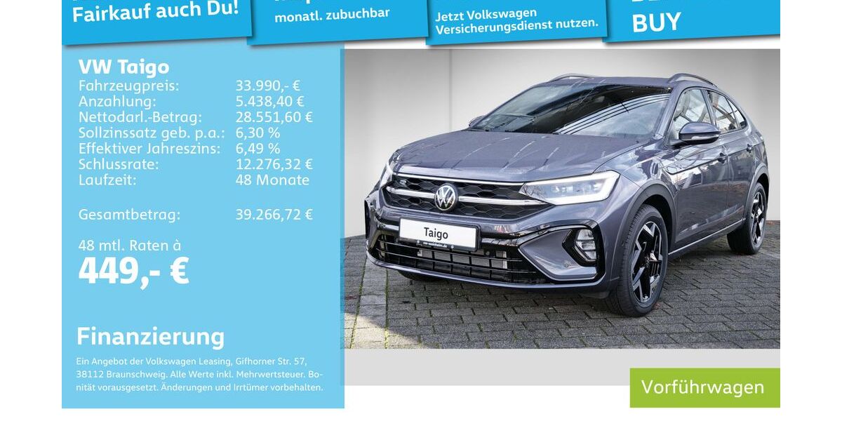 VW Taigo 9.900 km 33.990 &euro; Mannheim 68309