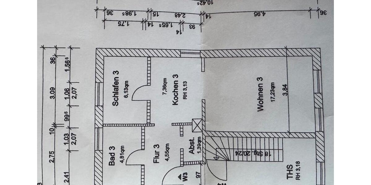 Etagenwohnung Güstrow - 1.5 Zimmer, 41 m&sup2;, 308&euro; | Angebot:25432964