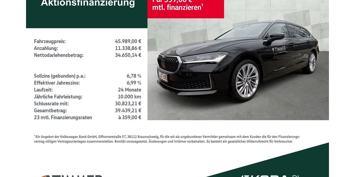Skoda Superb 19.999 km 44.949 &euro; Lingen 49808