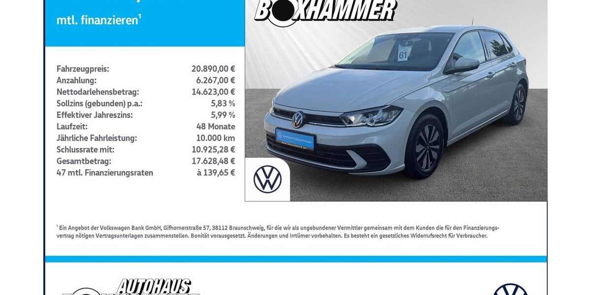 VW Polo 59.650 km 20.690 &euro; Bad Aibling 83043