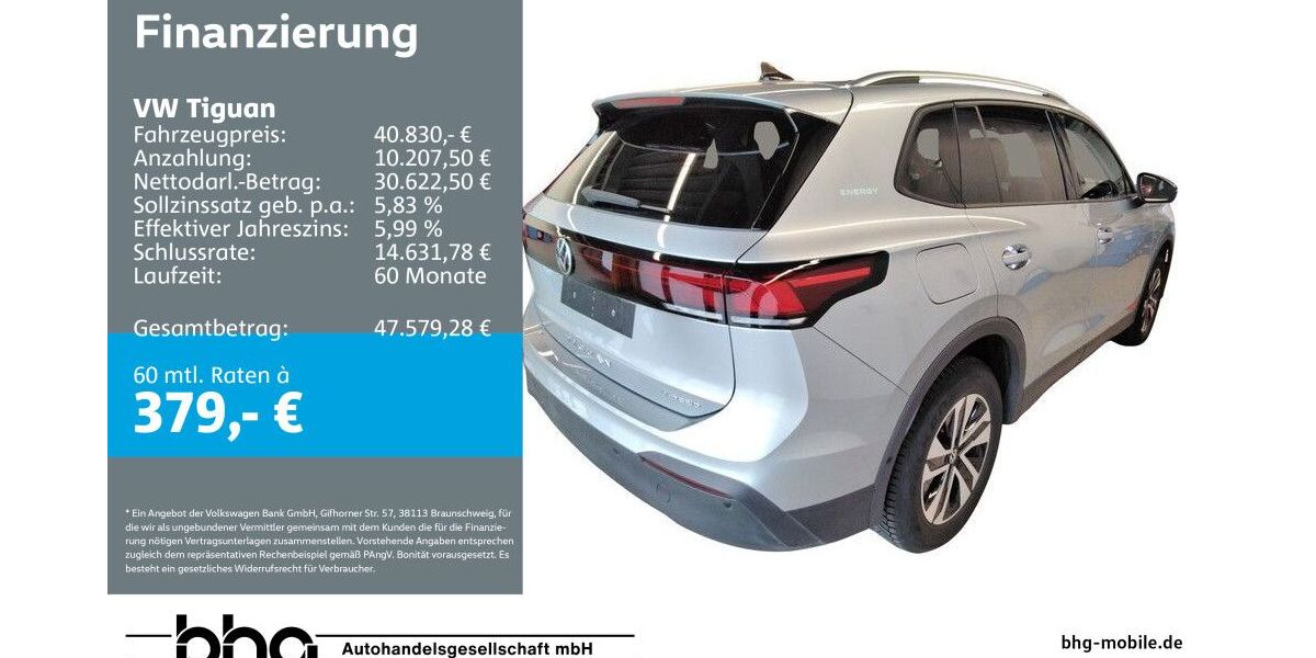 VW Tiguan 8.232 km 40.830 &euro; Mössingen 72116