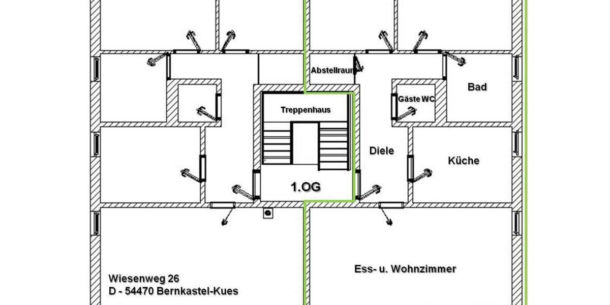 Etagenwohnung Bernkastel-Kues Kues - 3 Zimmer, 93 m&sup2;, 269.000&euro; | Angebot:24640274
