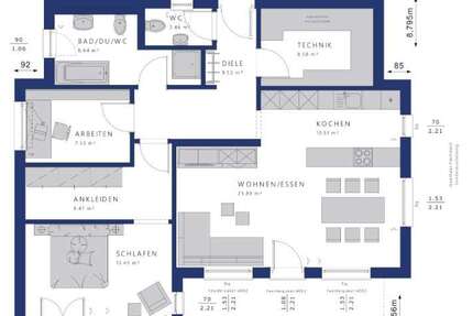 Haus Budenheim - 4 Zimmer, 93 m&sup2;, 761.565&euro; | Angebot:26408311