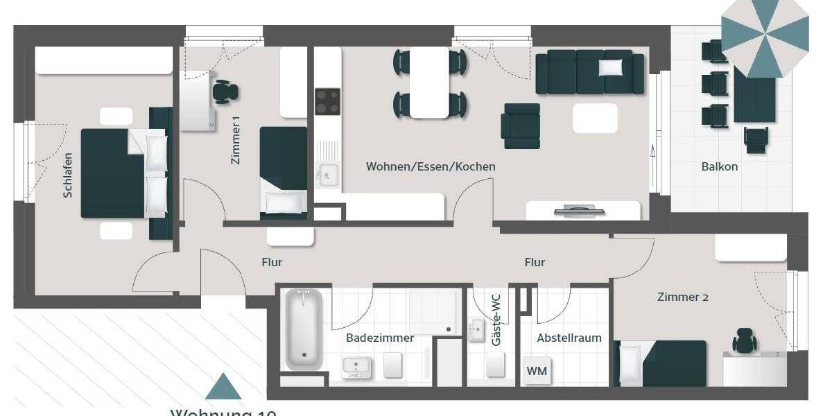 Etagenwohnung Bad Säckingen - 4 Zimmer, 95 m&sup2;, 538.500&euro; | Angebot:25996463