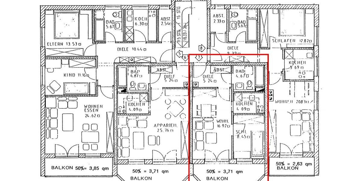 Etagenwohnung Ingolstadt Münchener Straße - 2 Zimmer, 39 m&sup2;, 190.000&euro; | Angebot:27005927