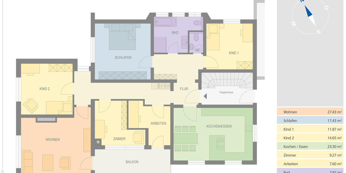 Etagenwohnung Argenbühl Eisenharz - 5 Zimmer, 147 m&sup2;, 419.000&euro; | Angebot:26388663