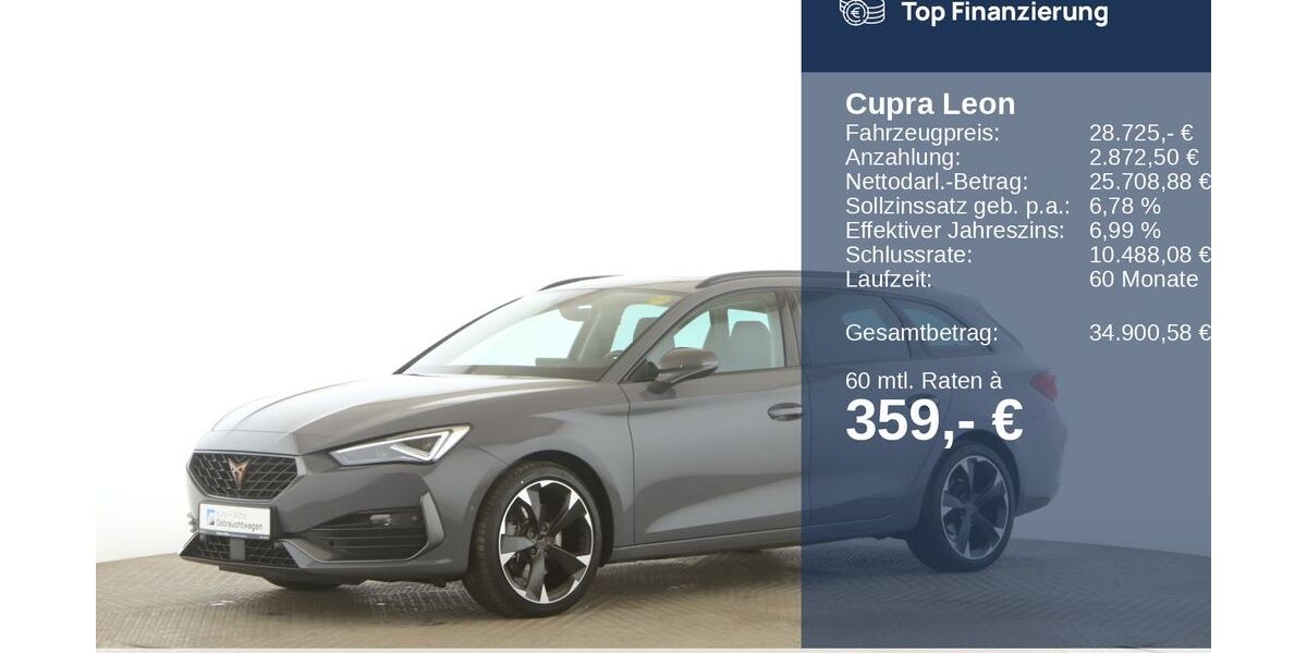 Cupra Leon 70.034 km 28.725 &euro; Jesteburg 21266
