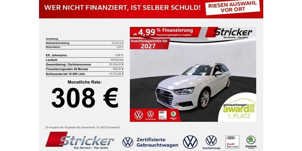 Audi A4 68.437 km 25.949 &euro; Detmold 32760