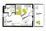 Etagenwohnung Ingolstadt Nordost - 1 Zimmer, 32 m&sup2;, 585&euro; | Angebot:25568307