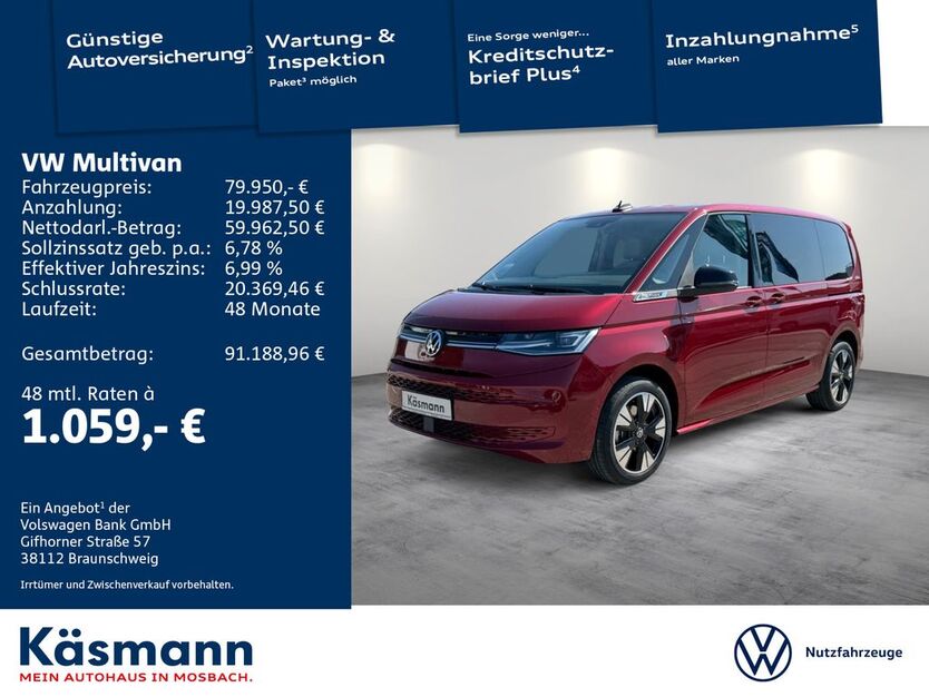 VW T7 Multivan 1.500 km 79.950 € Mosbach 74821
