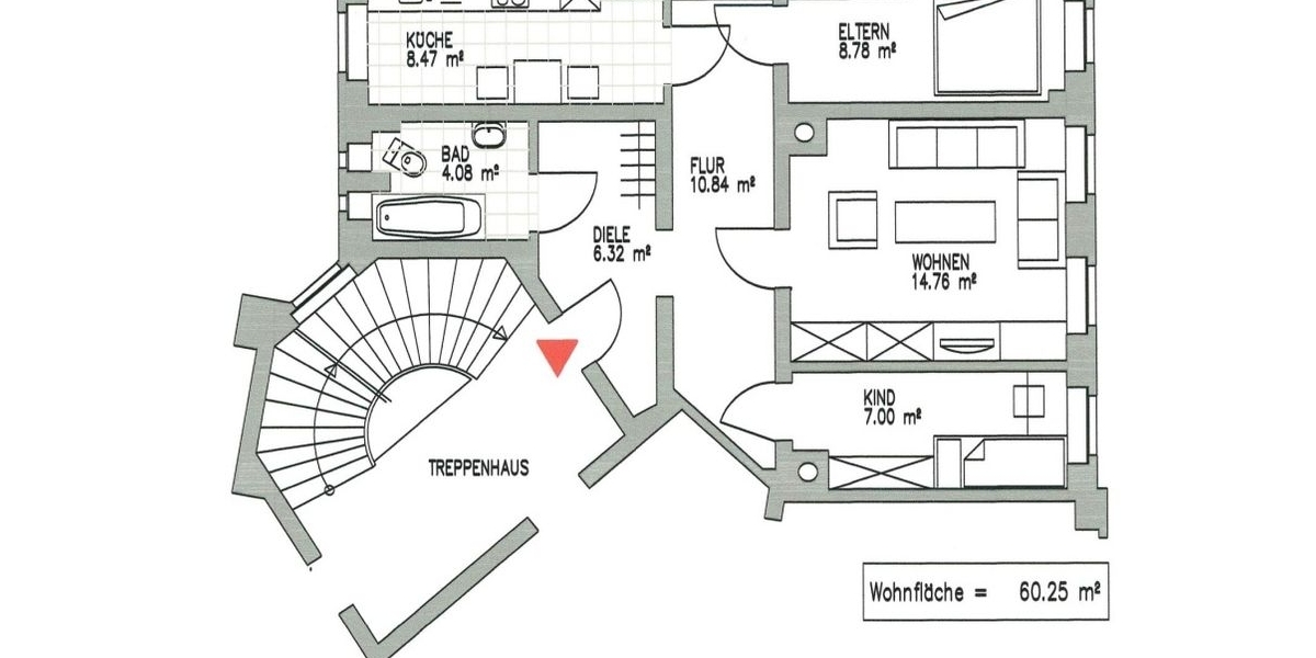 ANGER-CROTTENDORF + 3 ZIMMER + EINBAUKÜCHE + AB SOFORT FREI - Etagenwohnung Leipzig Anger-Crottendorf | Angebot:27311758