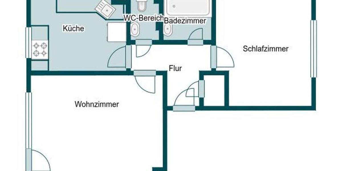 Etagenwohnung Aldenhoven - 2 Zimmer, 53 m&sup2;, 99.000&euro; | Angebot:24737415