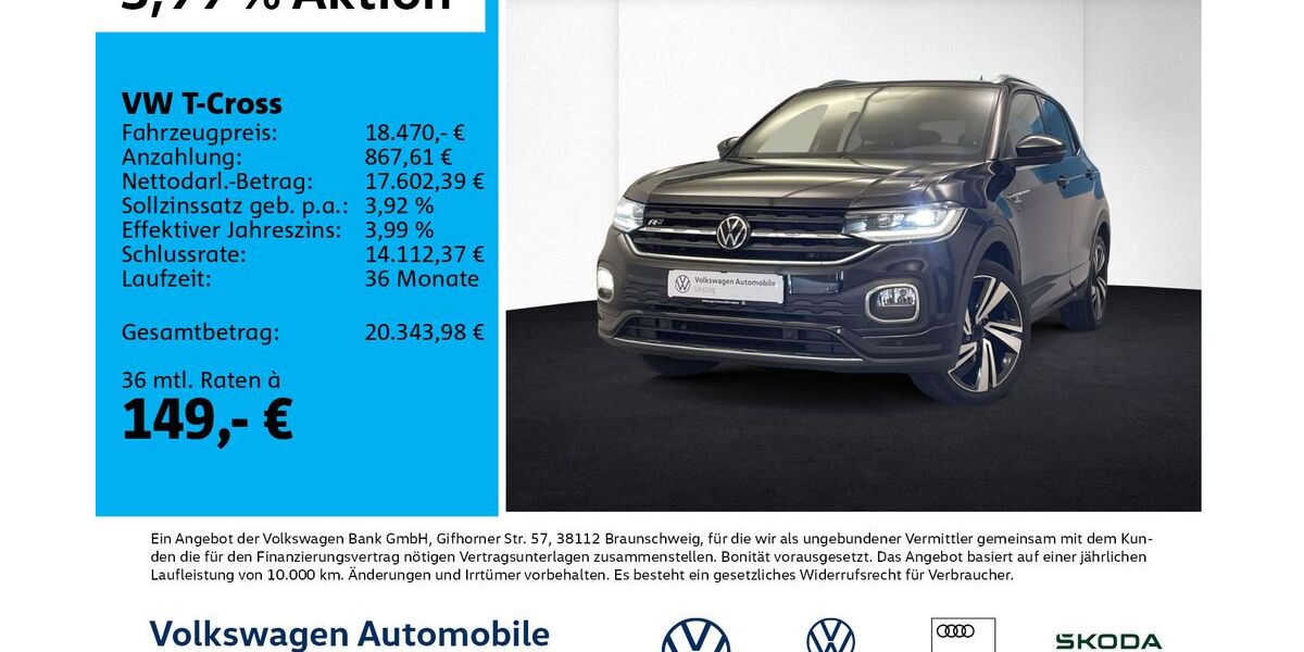 VW T-Cross 61.311 km 18.470 &euro; Leipzig 04277