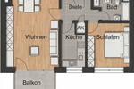 Etagenwohnung Münster Hiltrup - 2 Zimmer, 62 m&sup2;, 1.050&euro; | Angebot:26583850