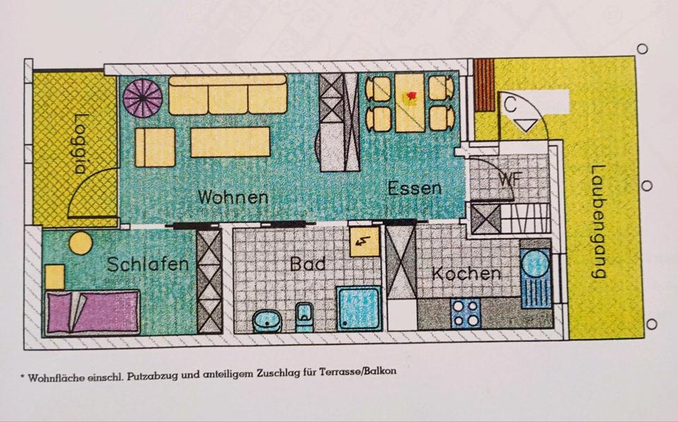 Etagenwohnung Leutkirch im Allgäu - 2 Zimmer, 46 m&sup2;, 690&euro; | Angebot:26268871