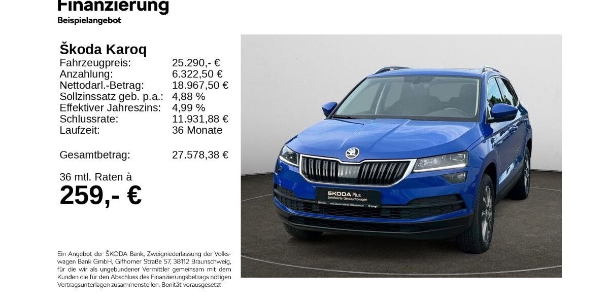 Skoda Karoq 86.248 km 24.990 &euro; Hildesheim 31137