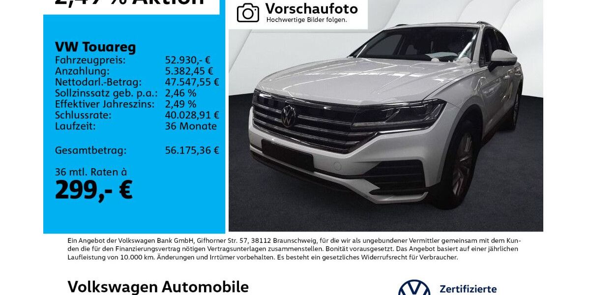 VW Touareg 27.146 km 52.930 &euro; Leipzig 04277
