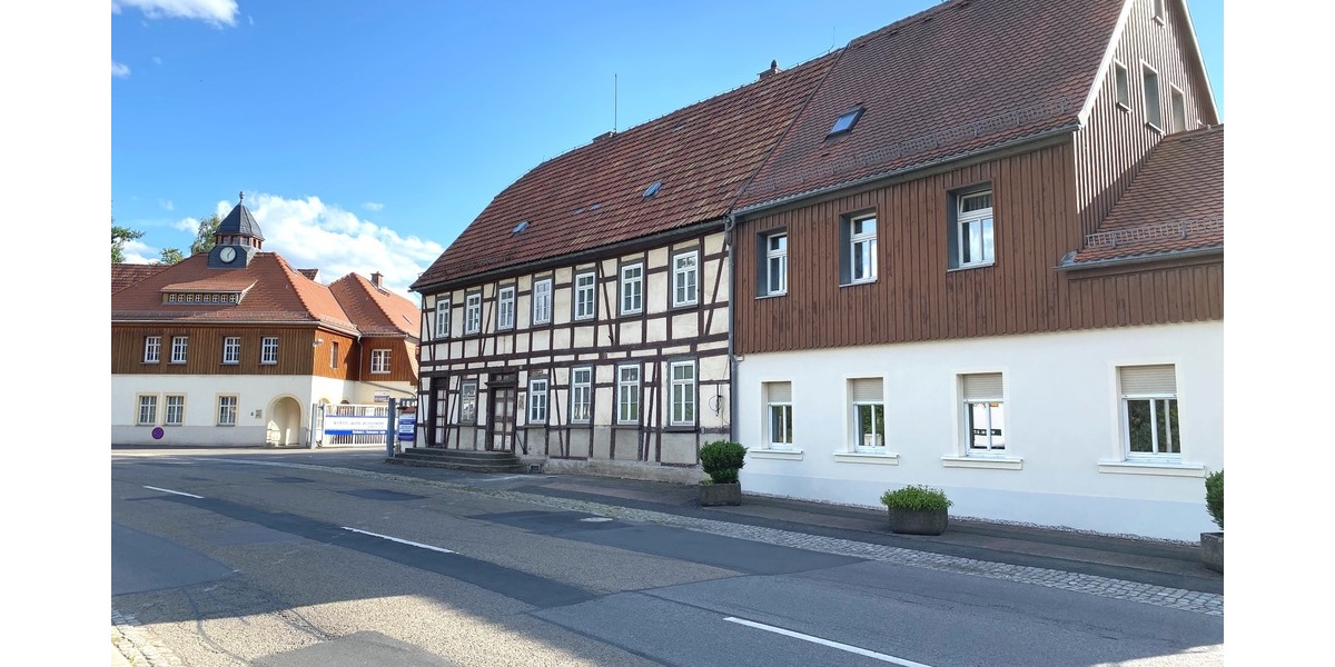 Fachwerkhaus mit 3 Wohnungen und Gewerbe - Mehrfamilienhaus, Wohnhaus Weißenborn/Erzgebirge Erzgebirge | Angebot:26287484