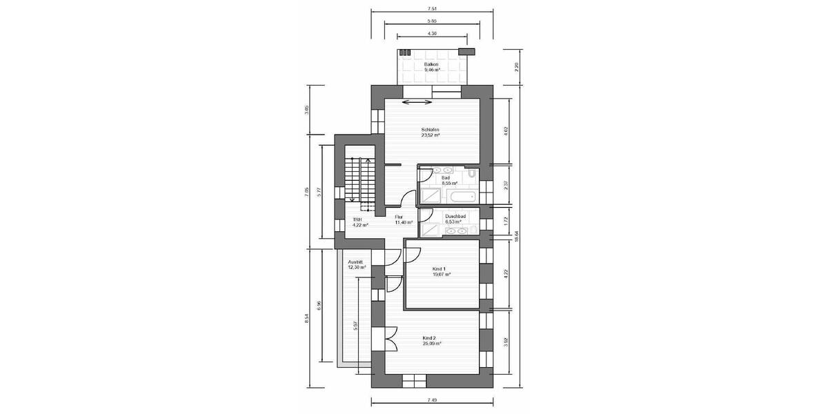 Halle-Dölau: 7.585 qm Naturgrundstück mit 2 fertigen Einfamilien-Architektenhäusern 9 zimmer