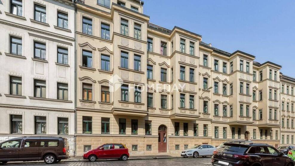 64,83 m² Wohnkomfort in Jugendstilhaus mit Loggia in begehrter Lage von Leipzig-Stötteritz
