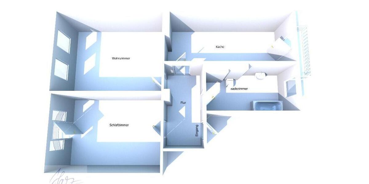 Etagenwohnung Riesa - 2 Zimmer, 74 m&sup2;, 395&euro; | Angebot:26400676
