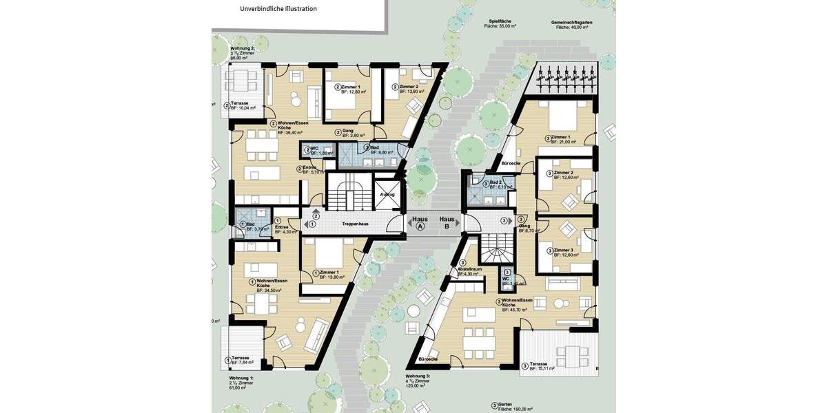 Etagenwohnung Hildrizhausen - 3 Zimmer, 86 m&sup2;, 499.000&euro; | Angebot:25704243