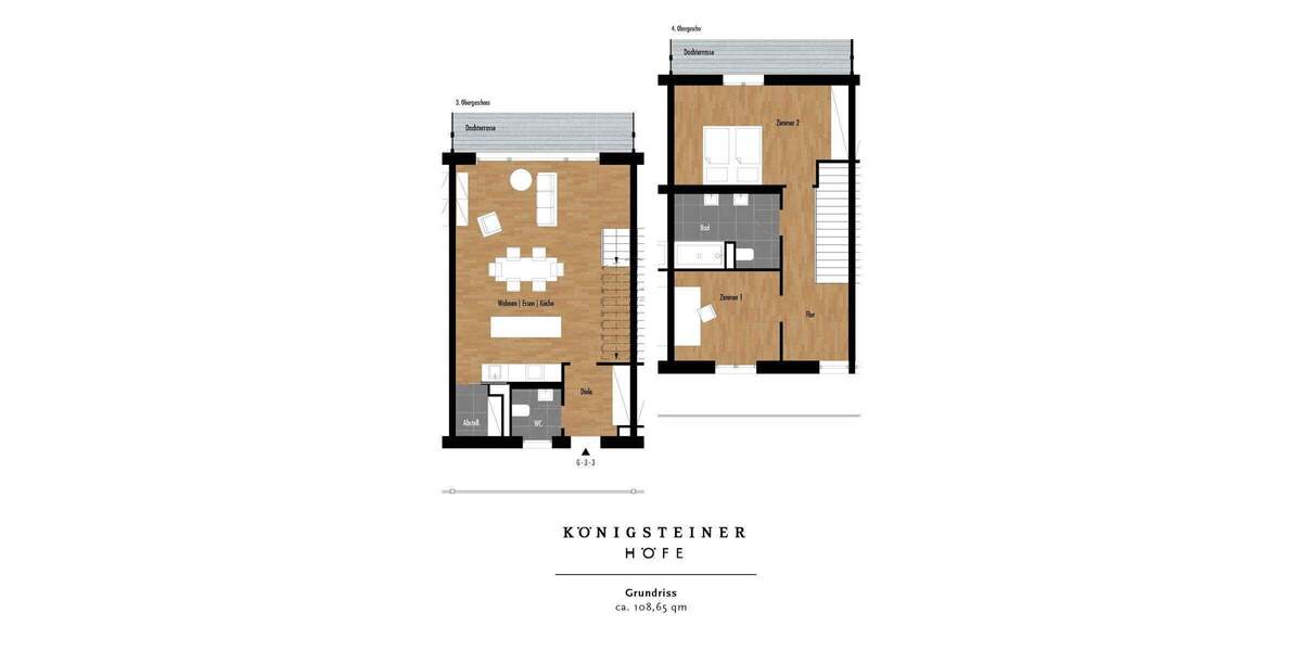 Etagenwohnung Königstein - 3 Zimmer, 108 m&sup2;, 1.995&euro; | Angebot:25631310