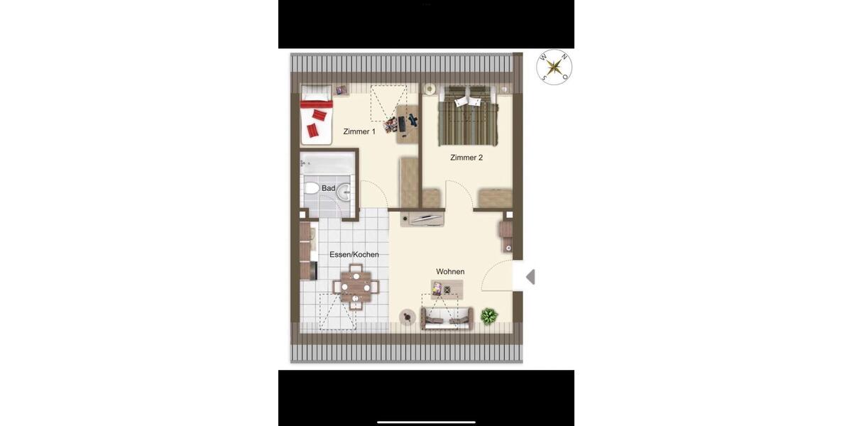 Dachgeschoßwohnung Mainz Oberstadt - 3 Zimmer, 49 m&sup2;, 990&euro; | Angebot:26385764